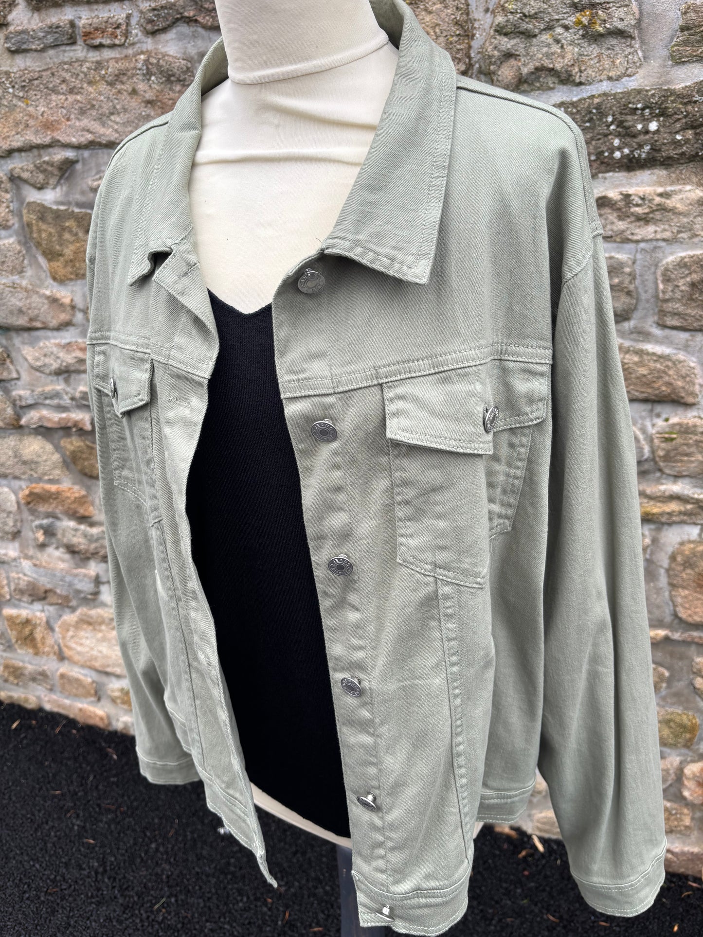 Veste en jeans tilleul