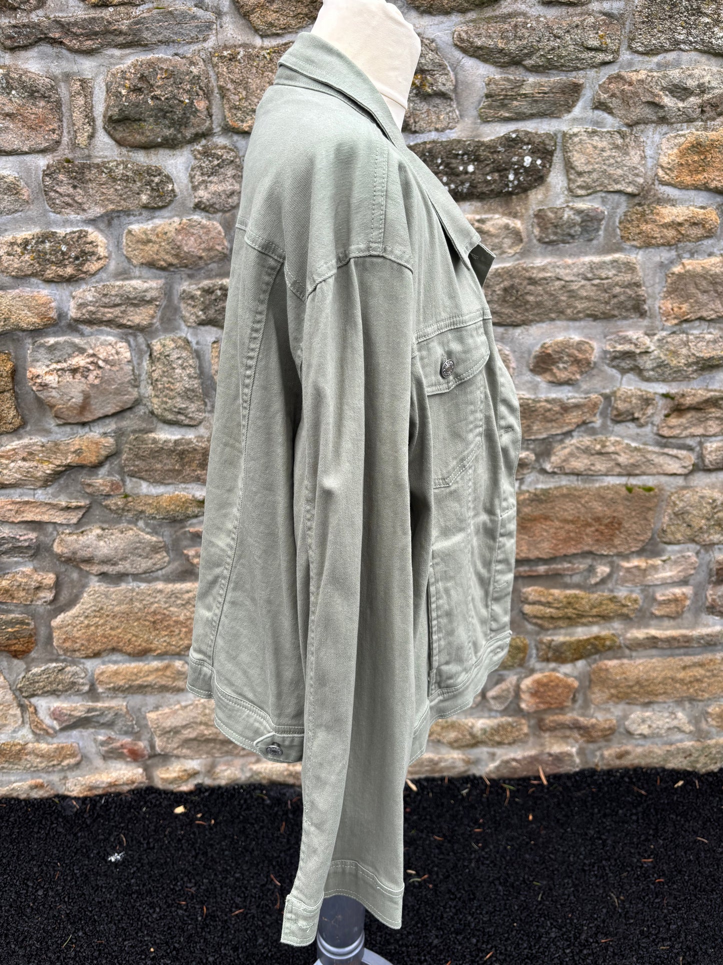 Veste en jeans tilleul