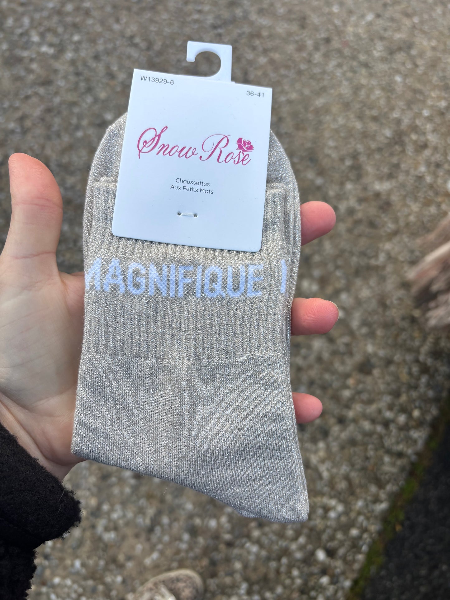 Chaussettes paillettes Magnifique