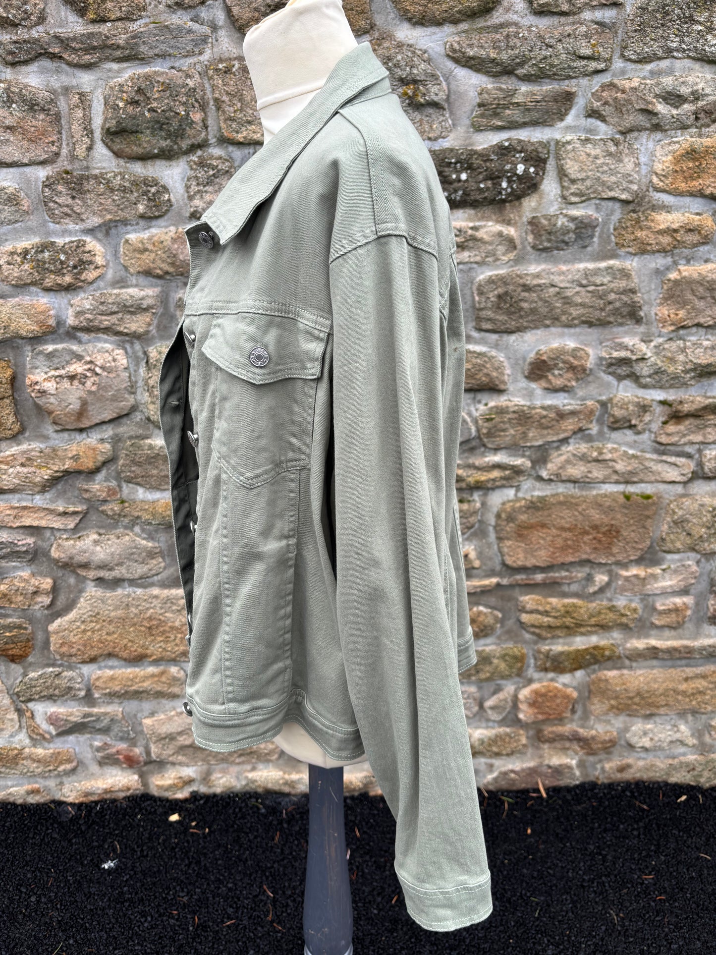 Veste en jeans tilleul