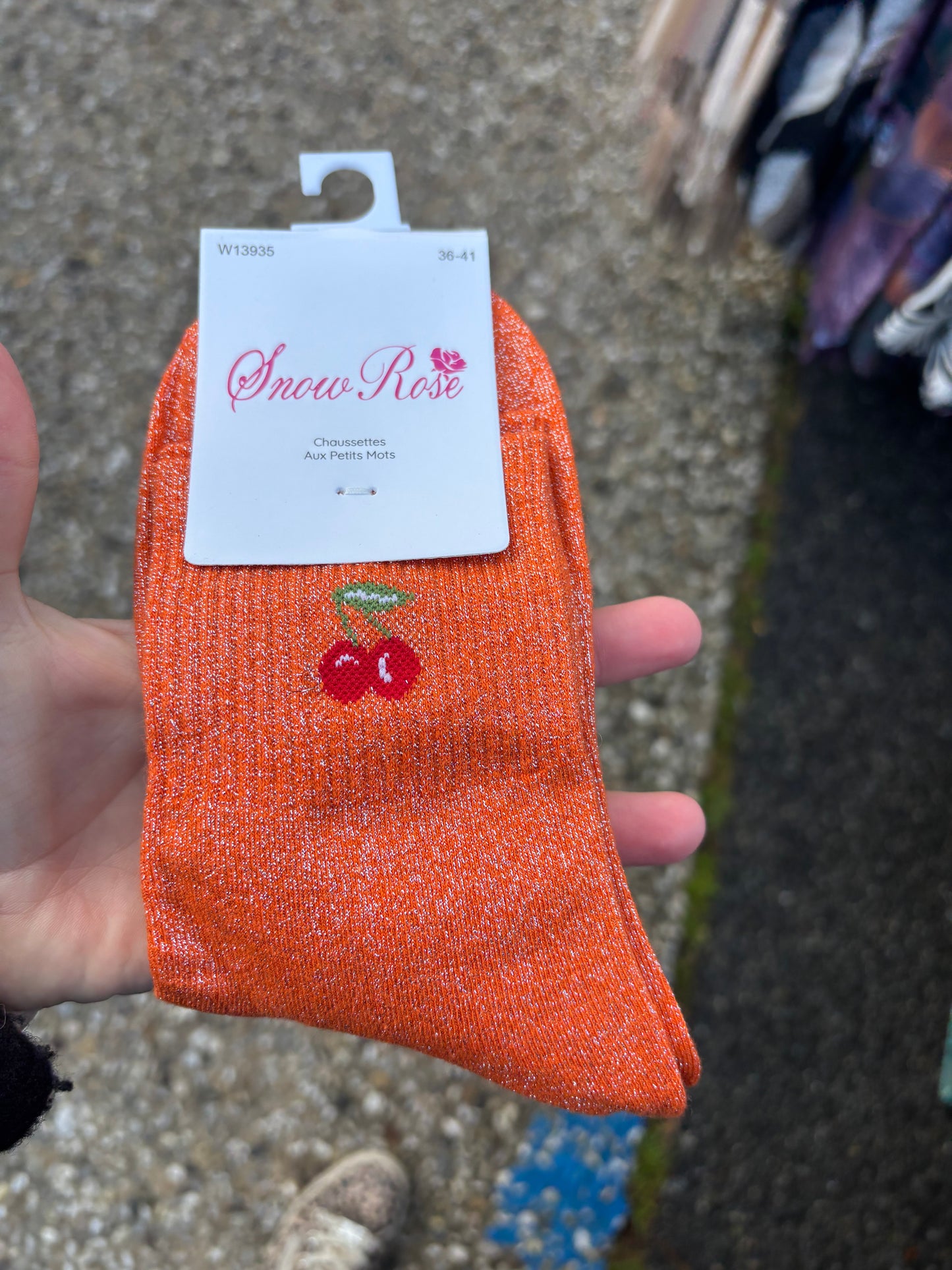 Chaussettes paillettes 🍒