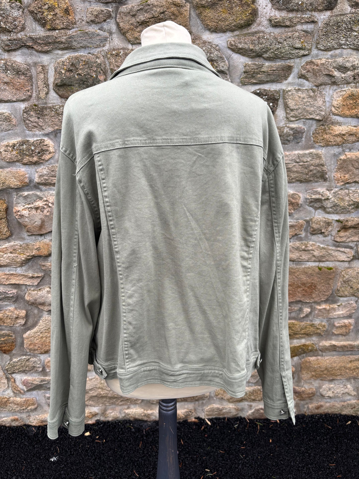 Veste en jeans tilleul