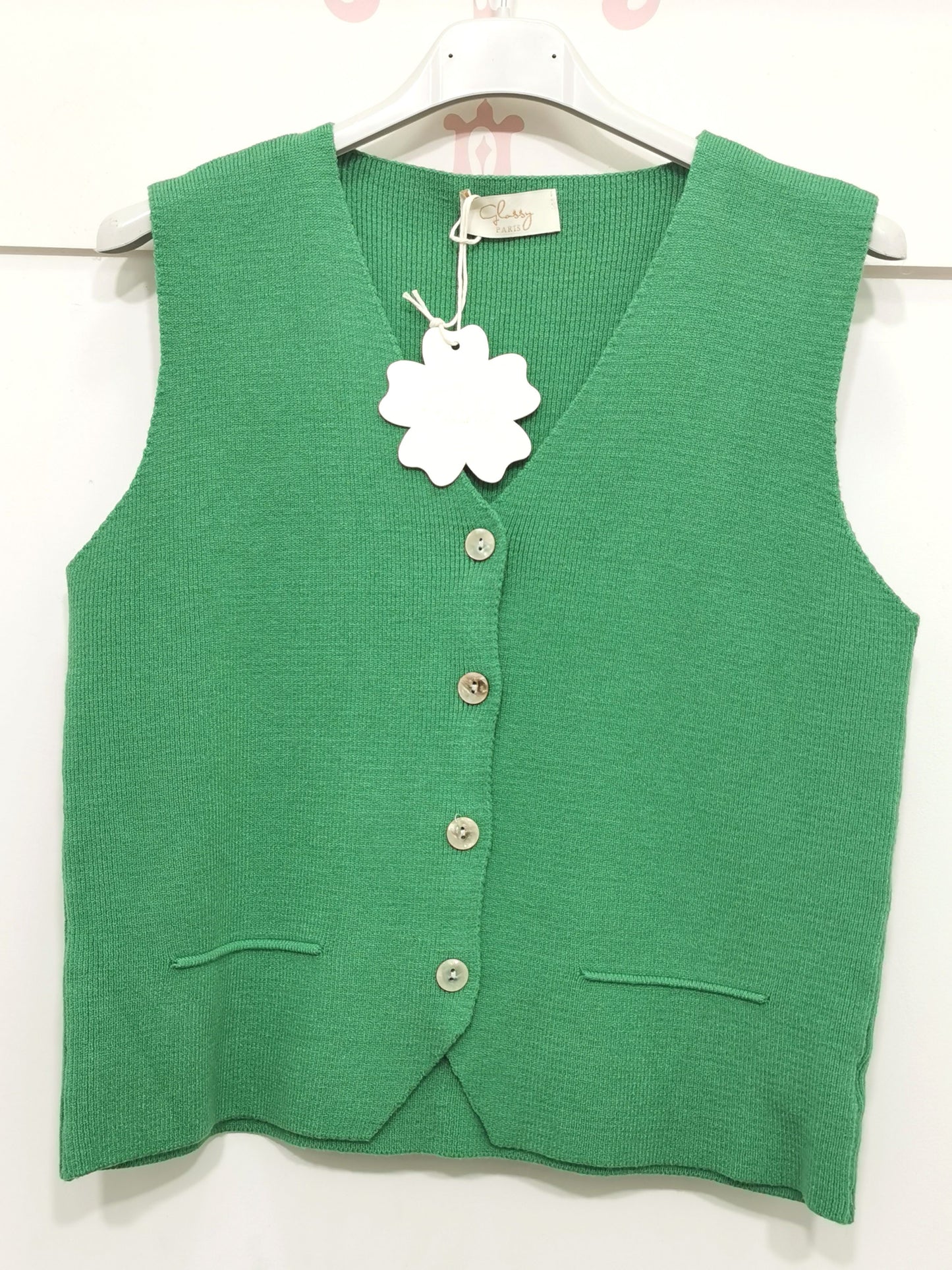 Gilet sans manches vert