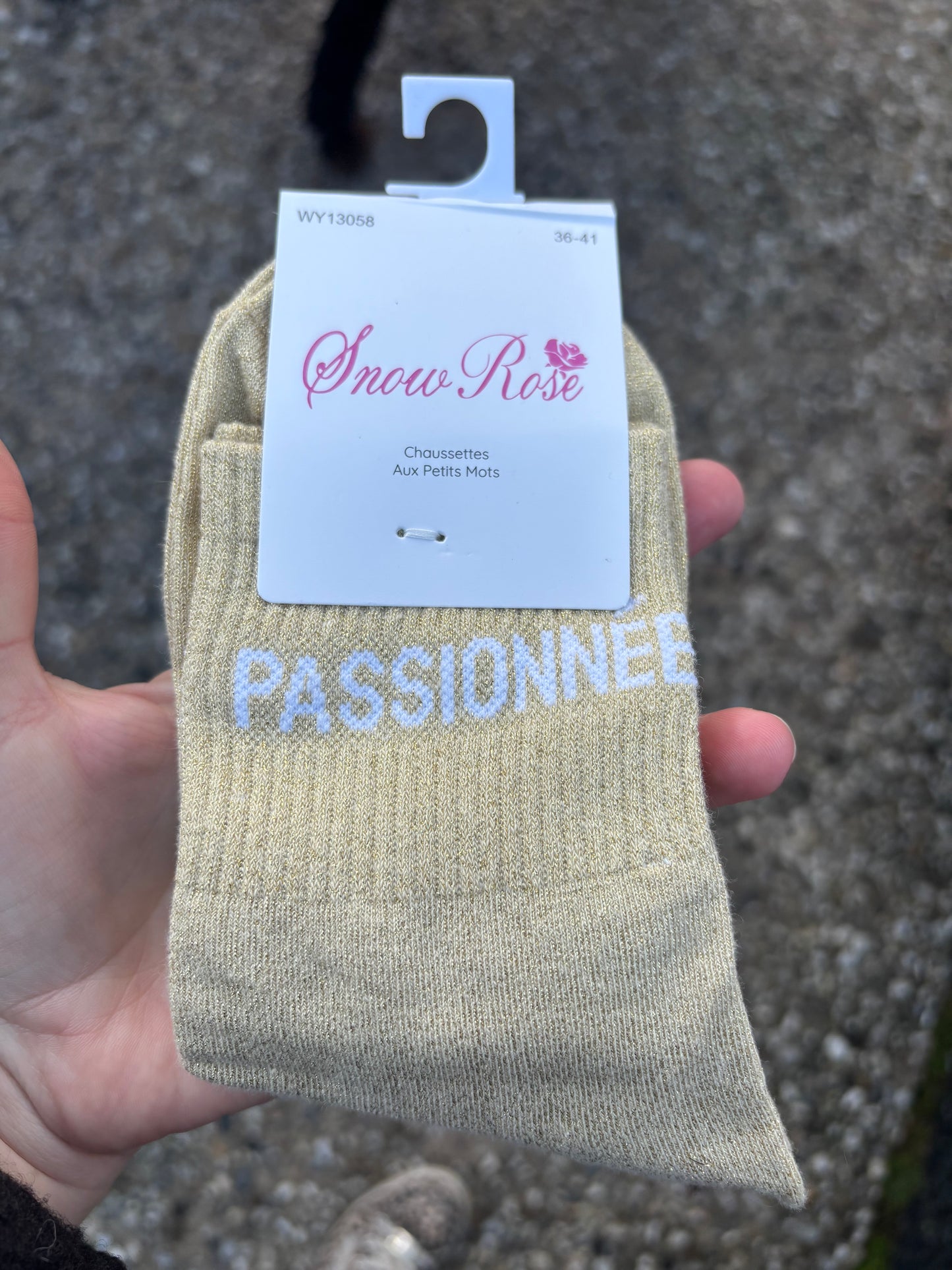 Chaussettes paillettes Passionnée