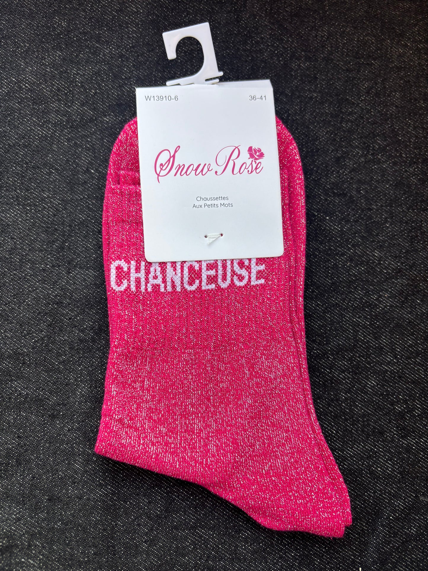 Chaussettes paillettes Chanceuse