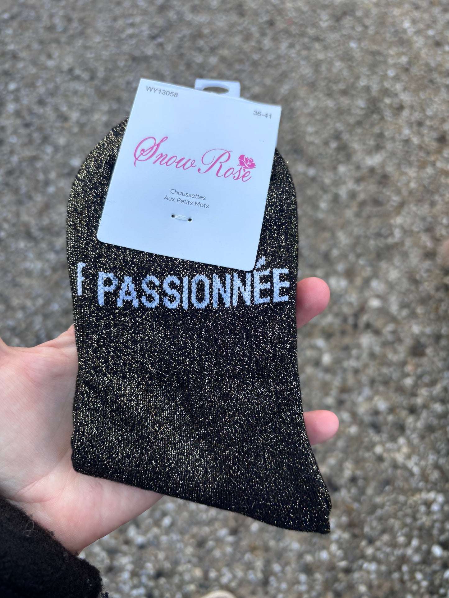 Chaussettes paillettes Passionnée