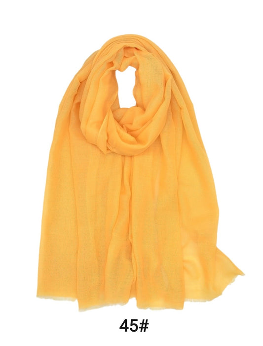 Foulard uni jaune