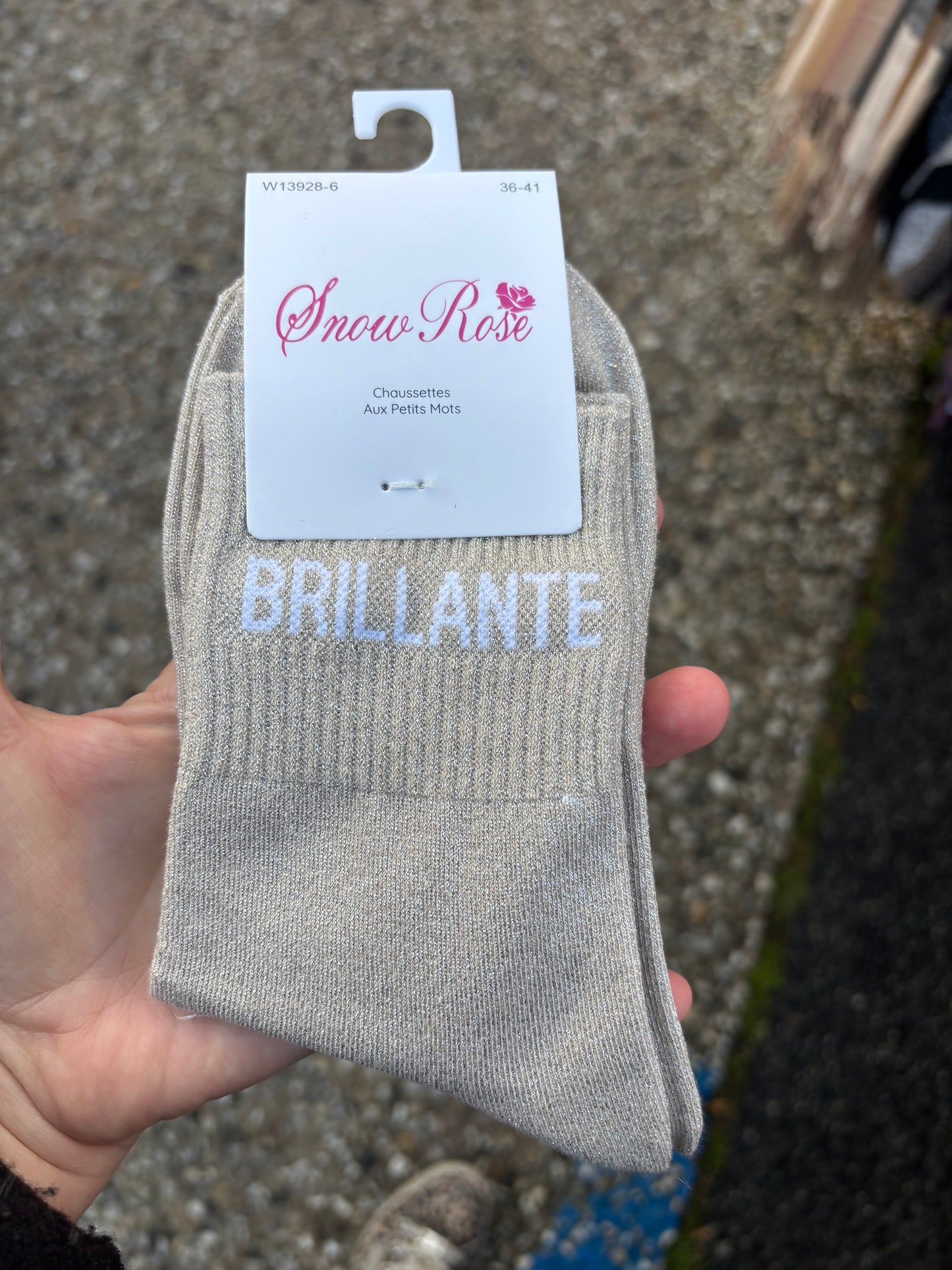 Chaussettes paillettes Brillante