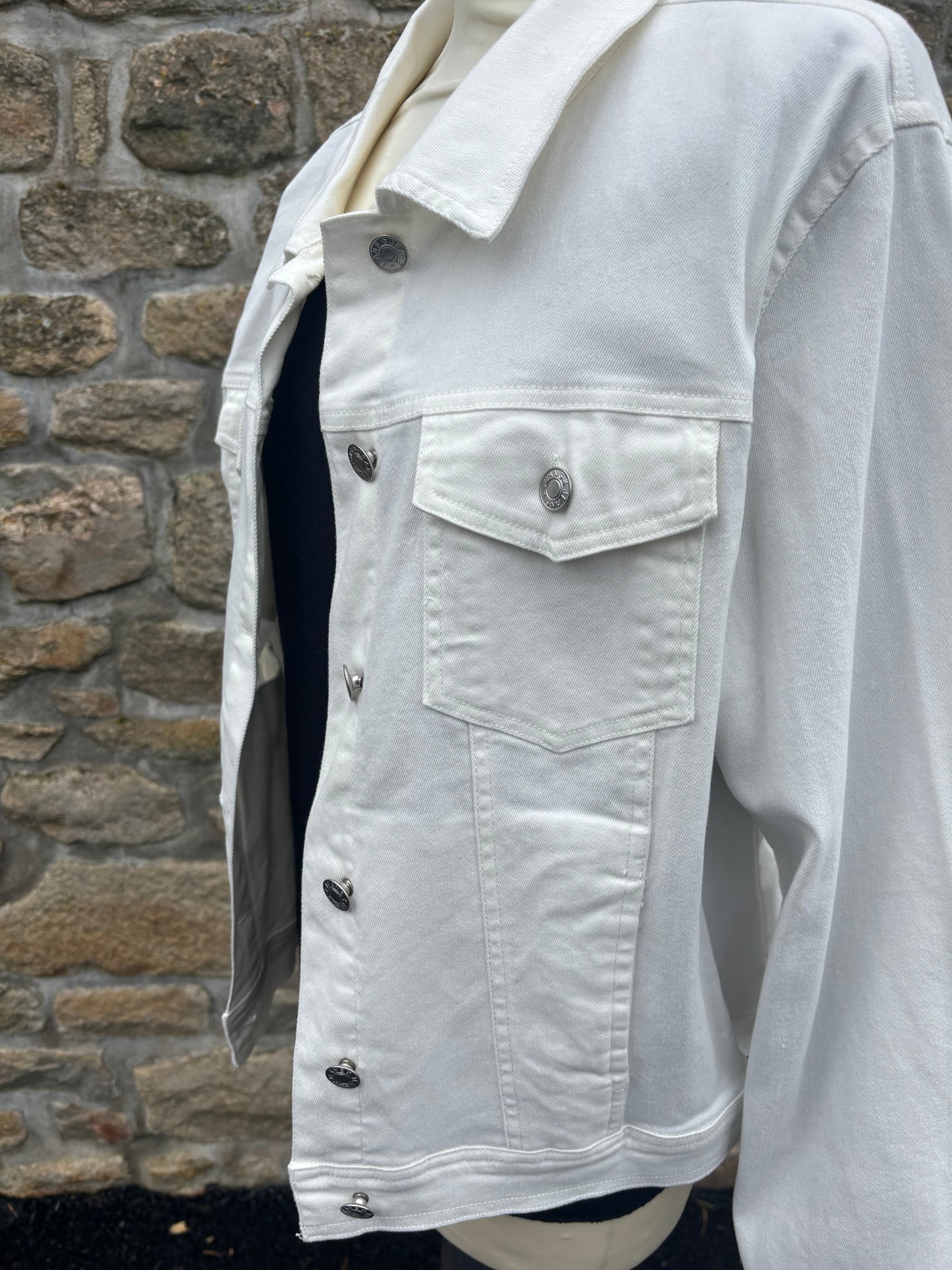 Veste en jeans blanc