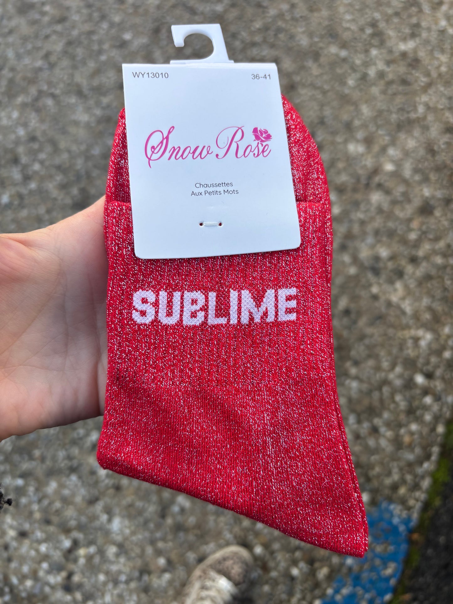 Chaussettes paillettes Sublime