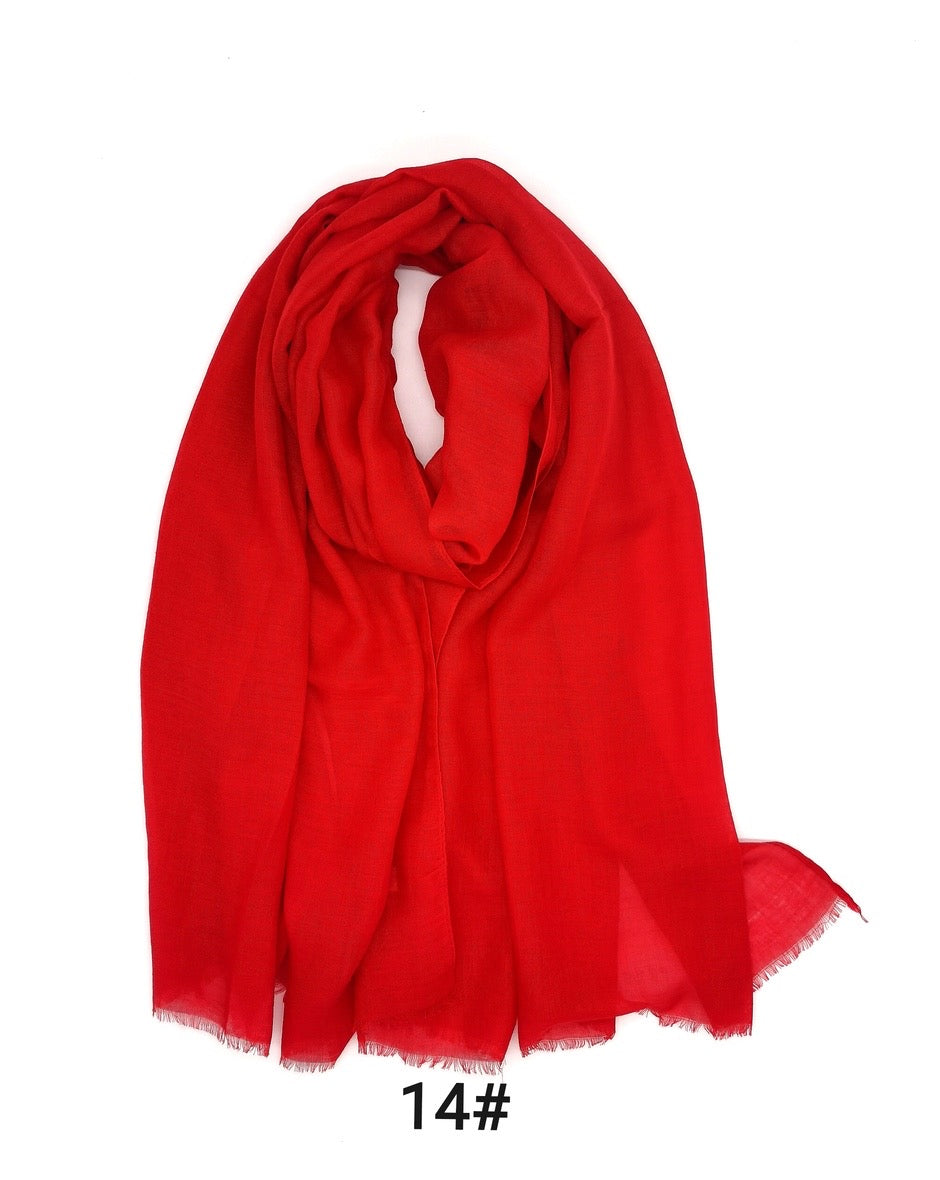 Foulard uni rouge