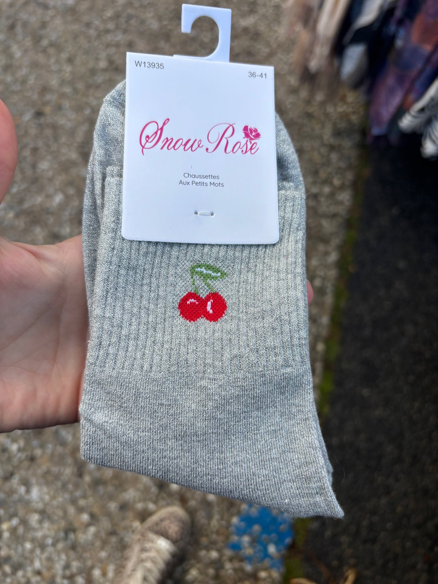 Chaussettes paillettes 🍒