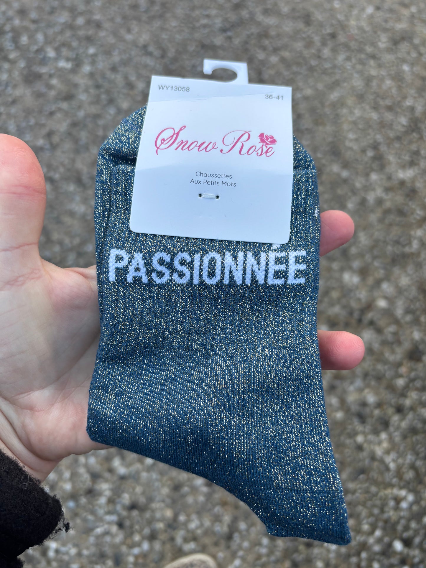 Chaussettes paillettes Passionnée