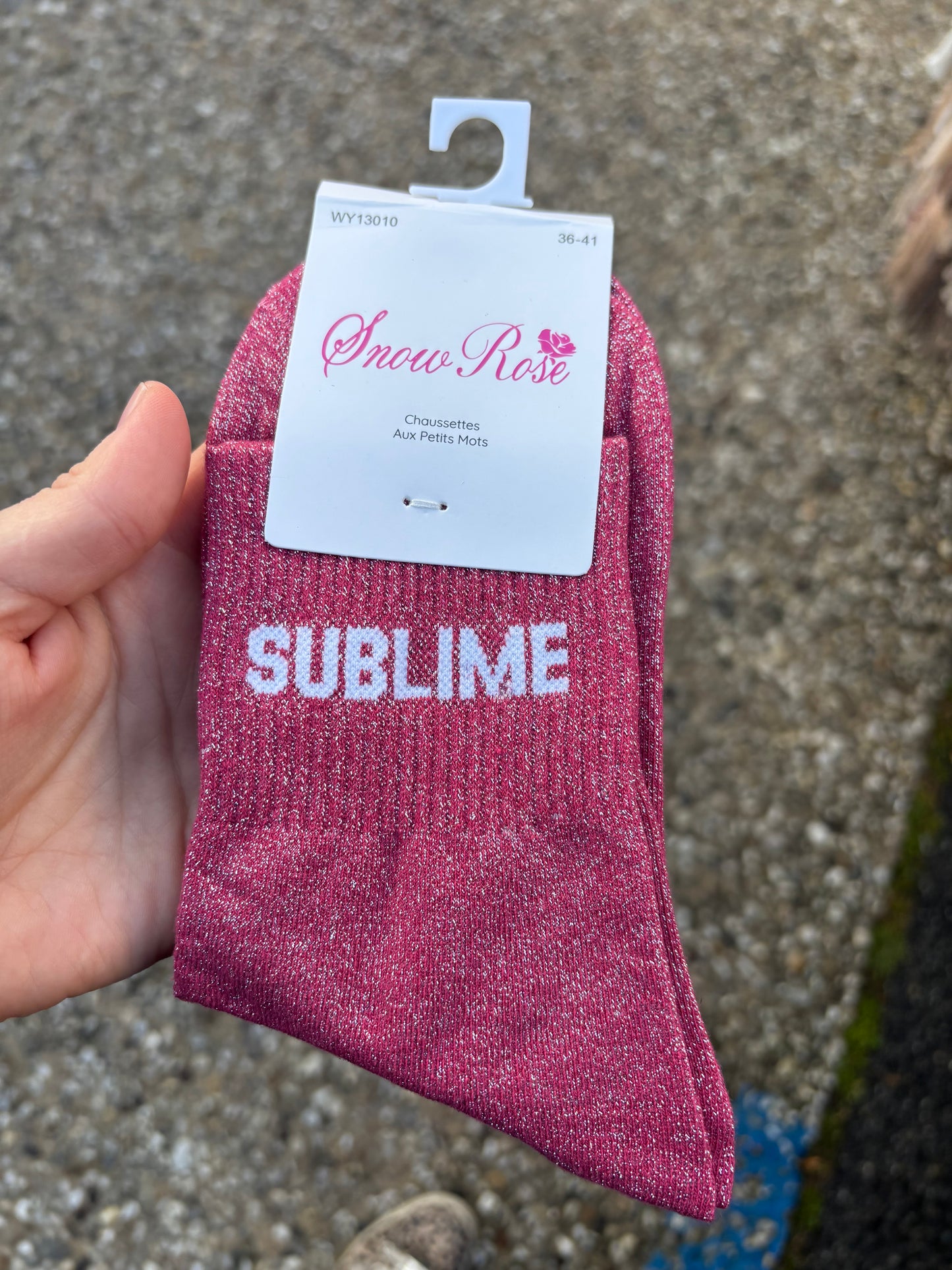 Chaussettes paillettes Sublime