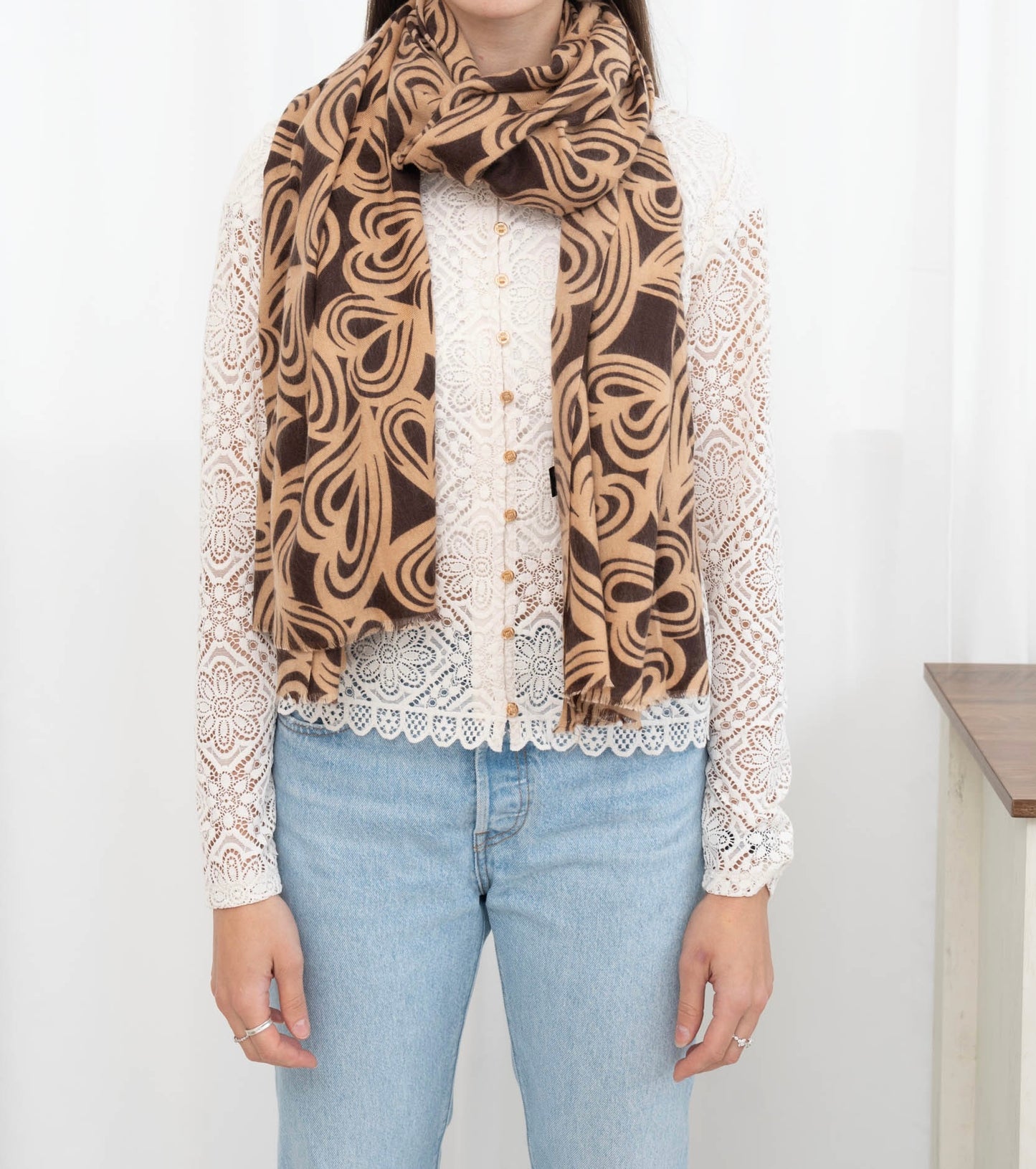 Écharpe marron CH05