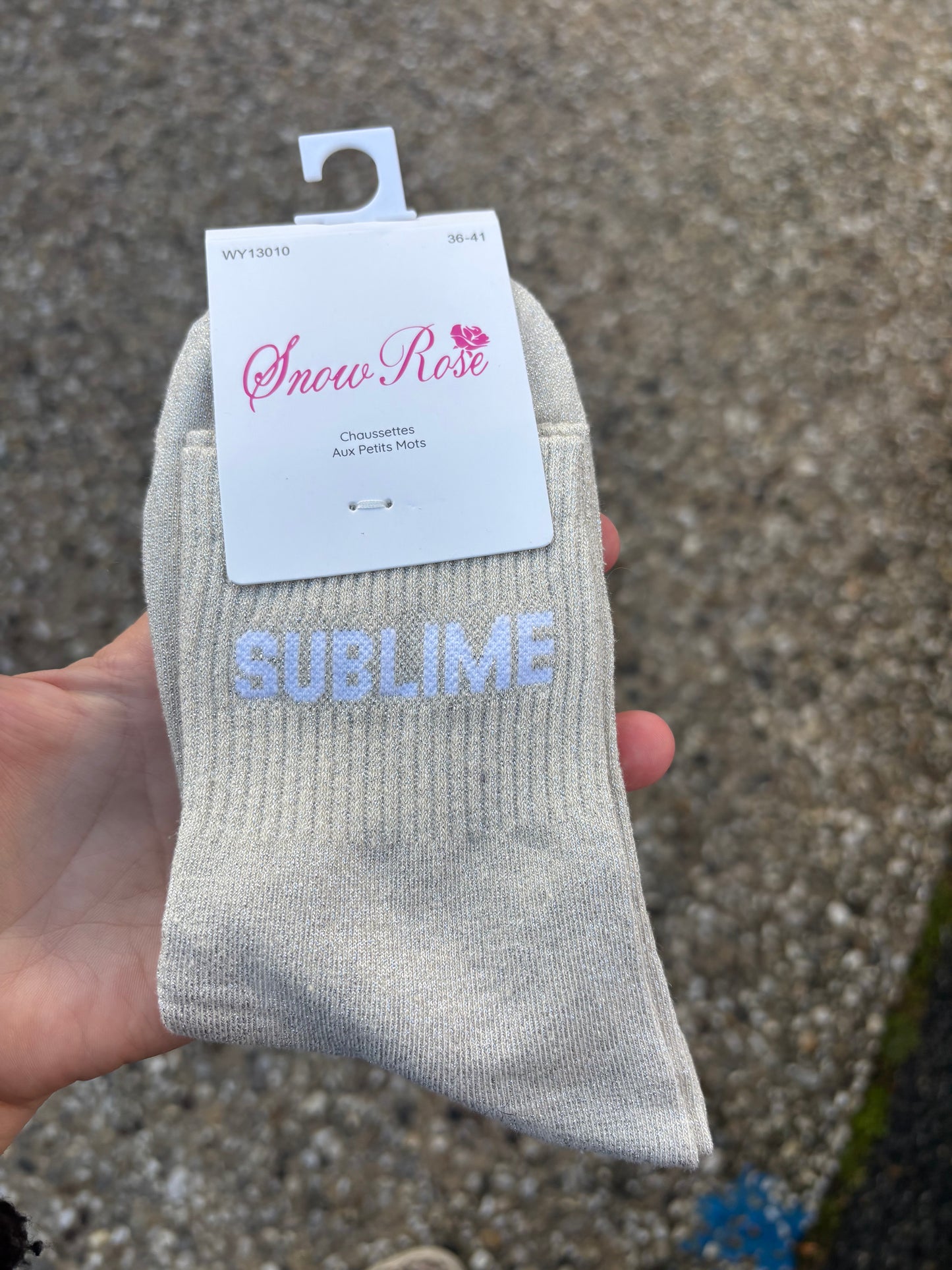 Chaussettes paillettes Sublime