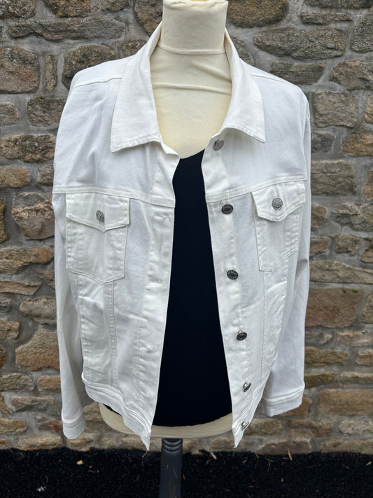 Veste en jeans blanc