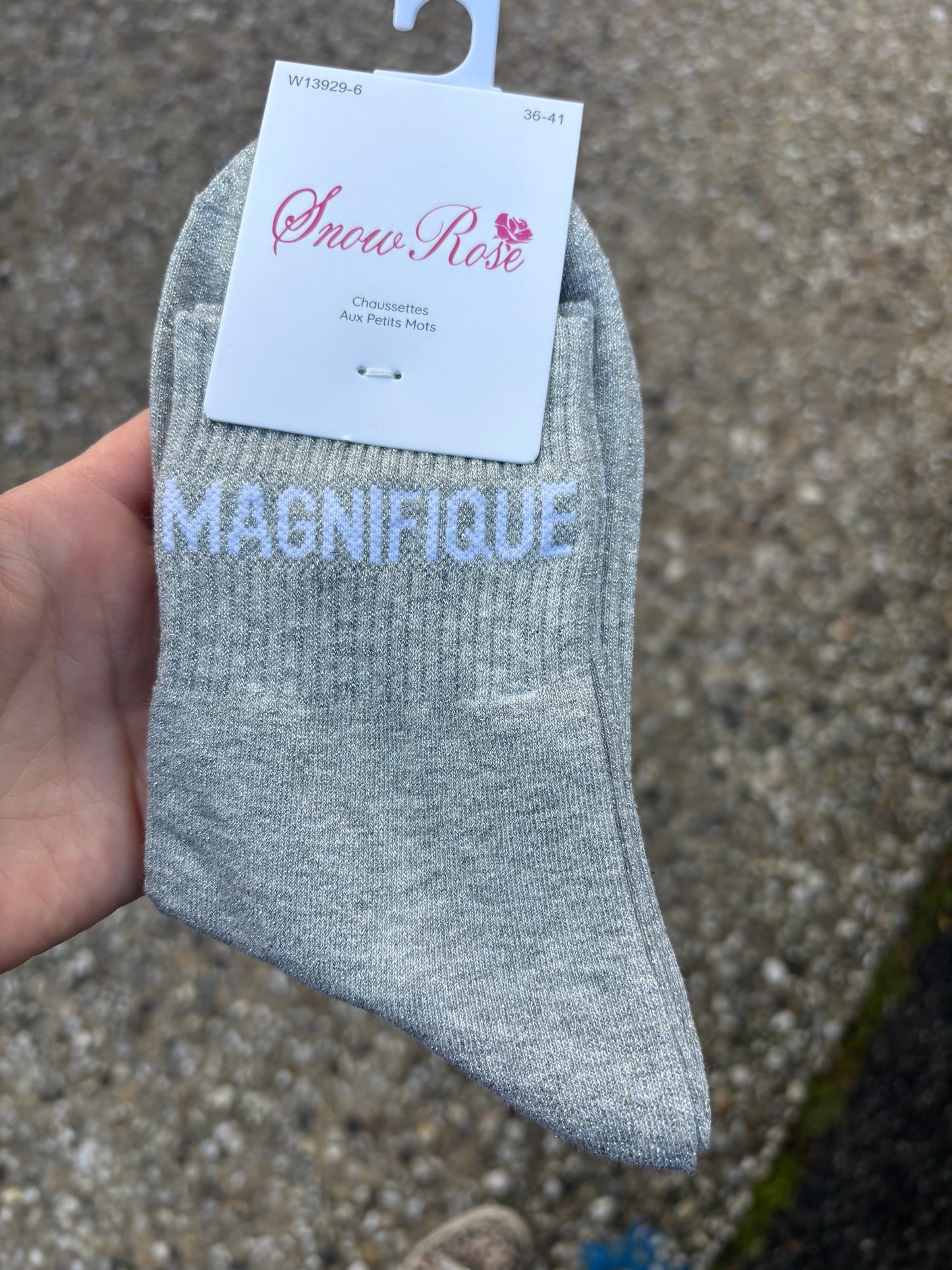 Chaussettes paillettes Magnifique