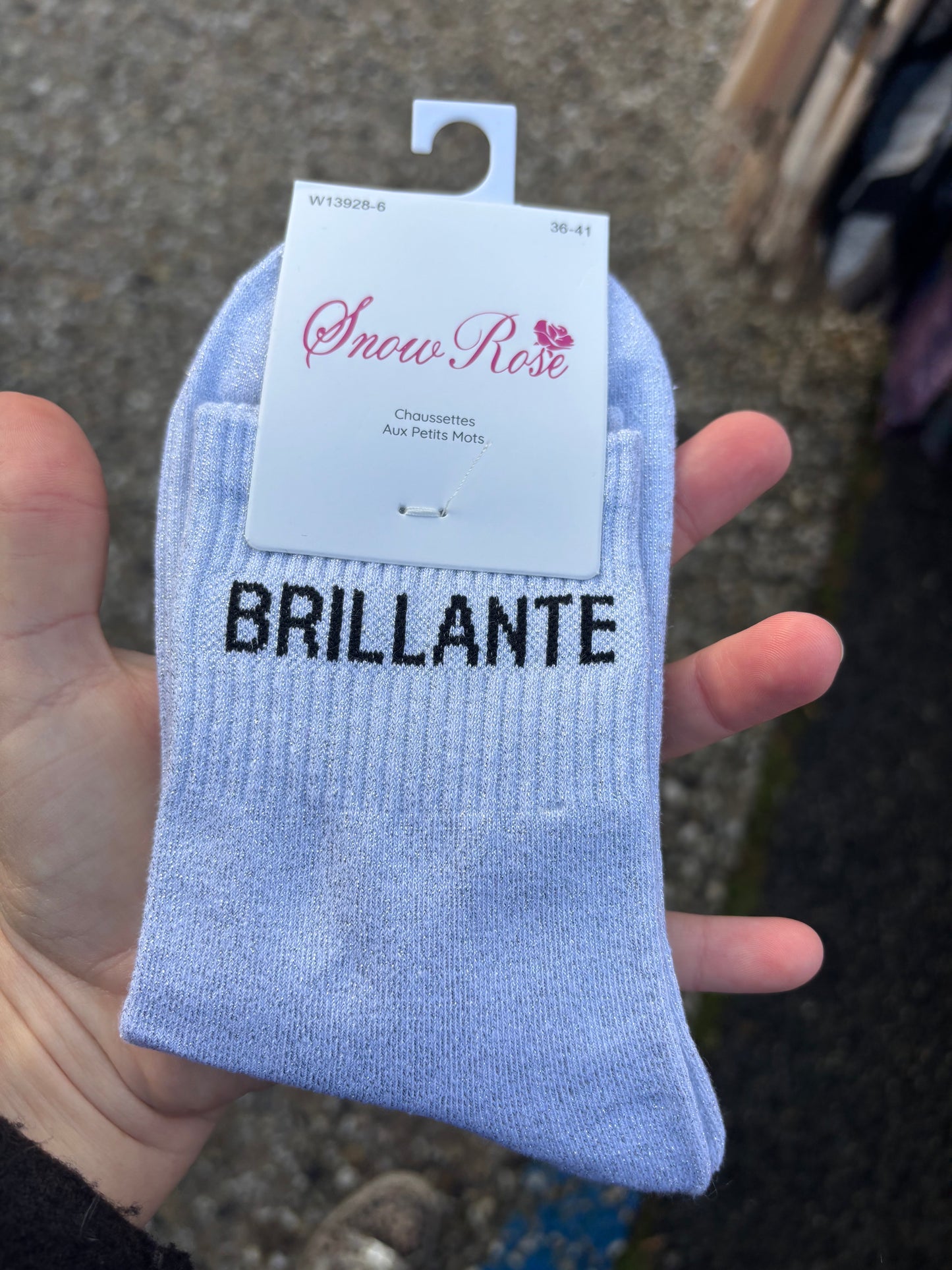 Chaussettes paillettes Brillante