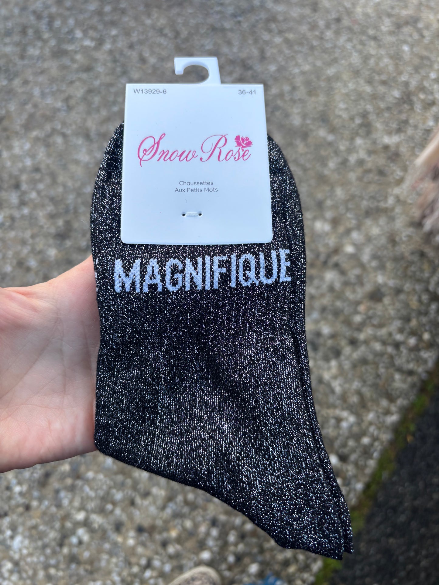 Chaussettes paillettes Magnifique