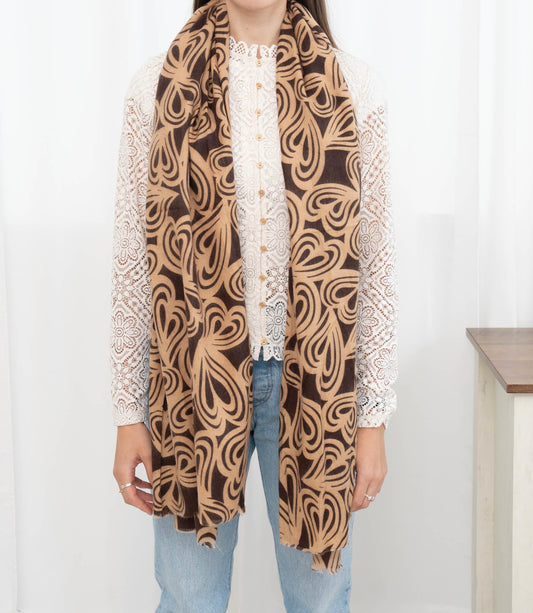 Écharpe marron CH05