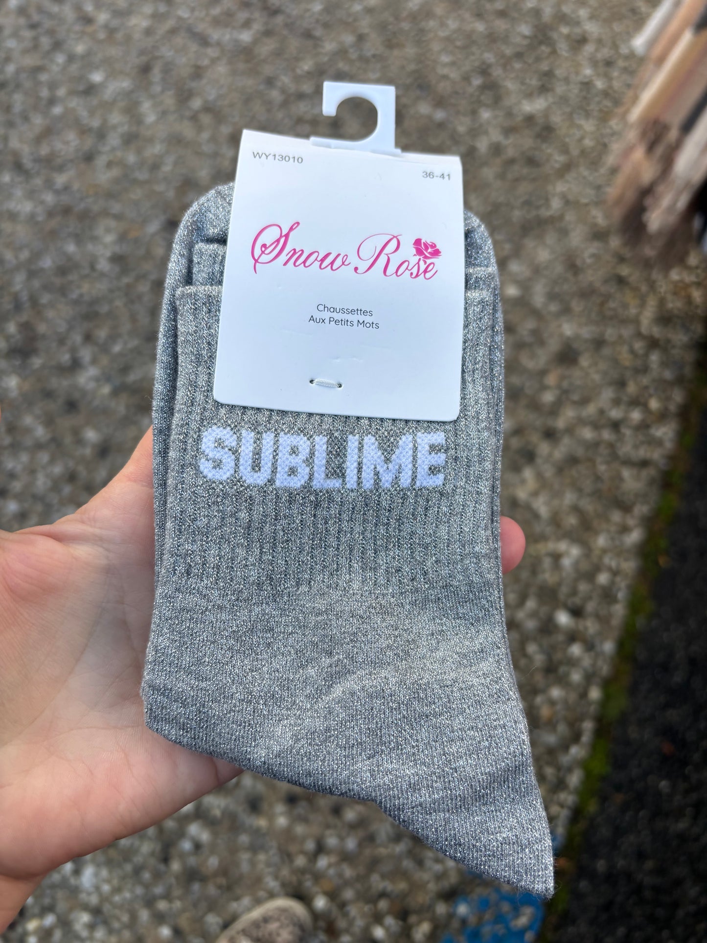 Chaussettes paillettes Sublime