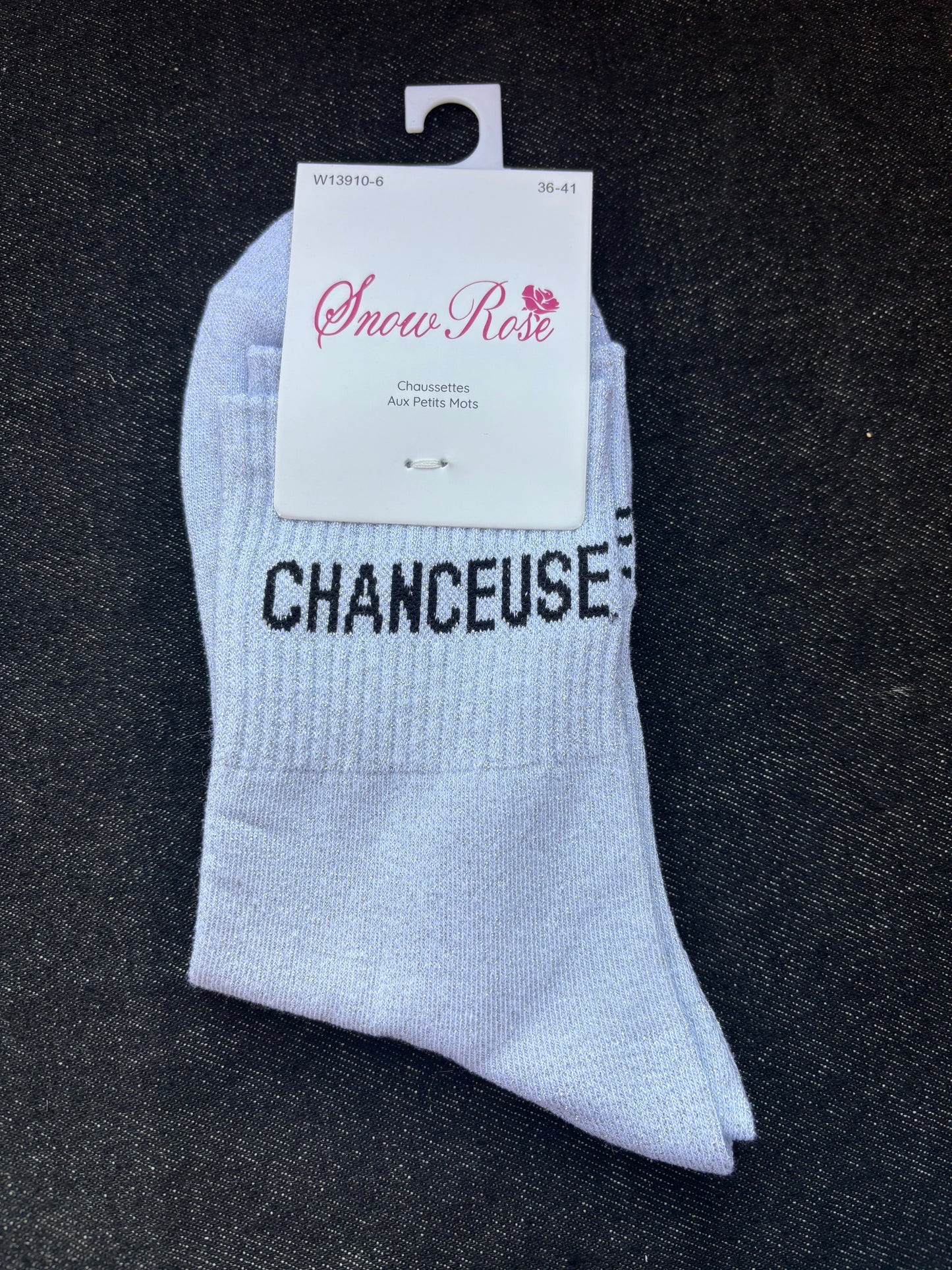 Chaussettes paillettes Chanceuse