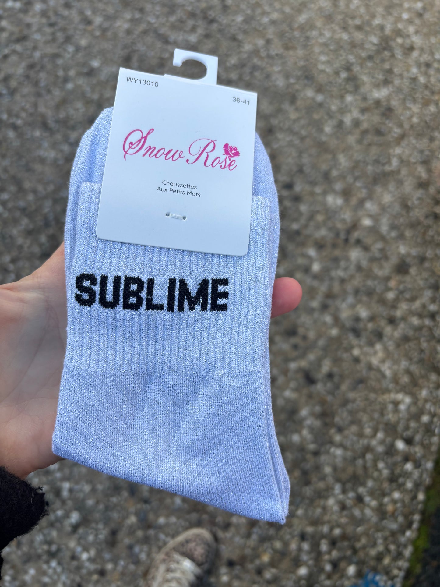 Chaussettes paillettes Sublime