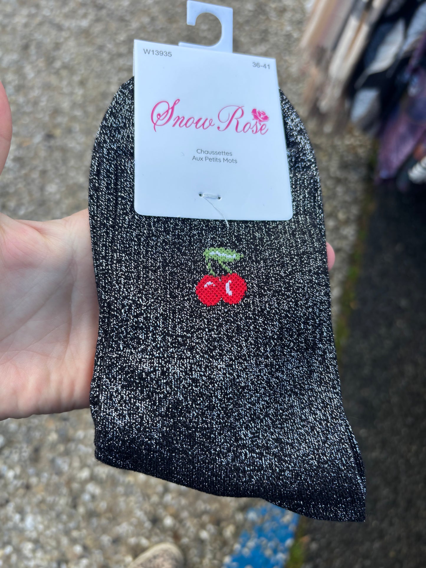 Chaussettes paillettes 🍒