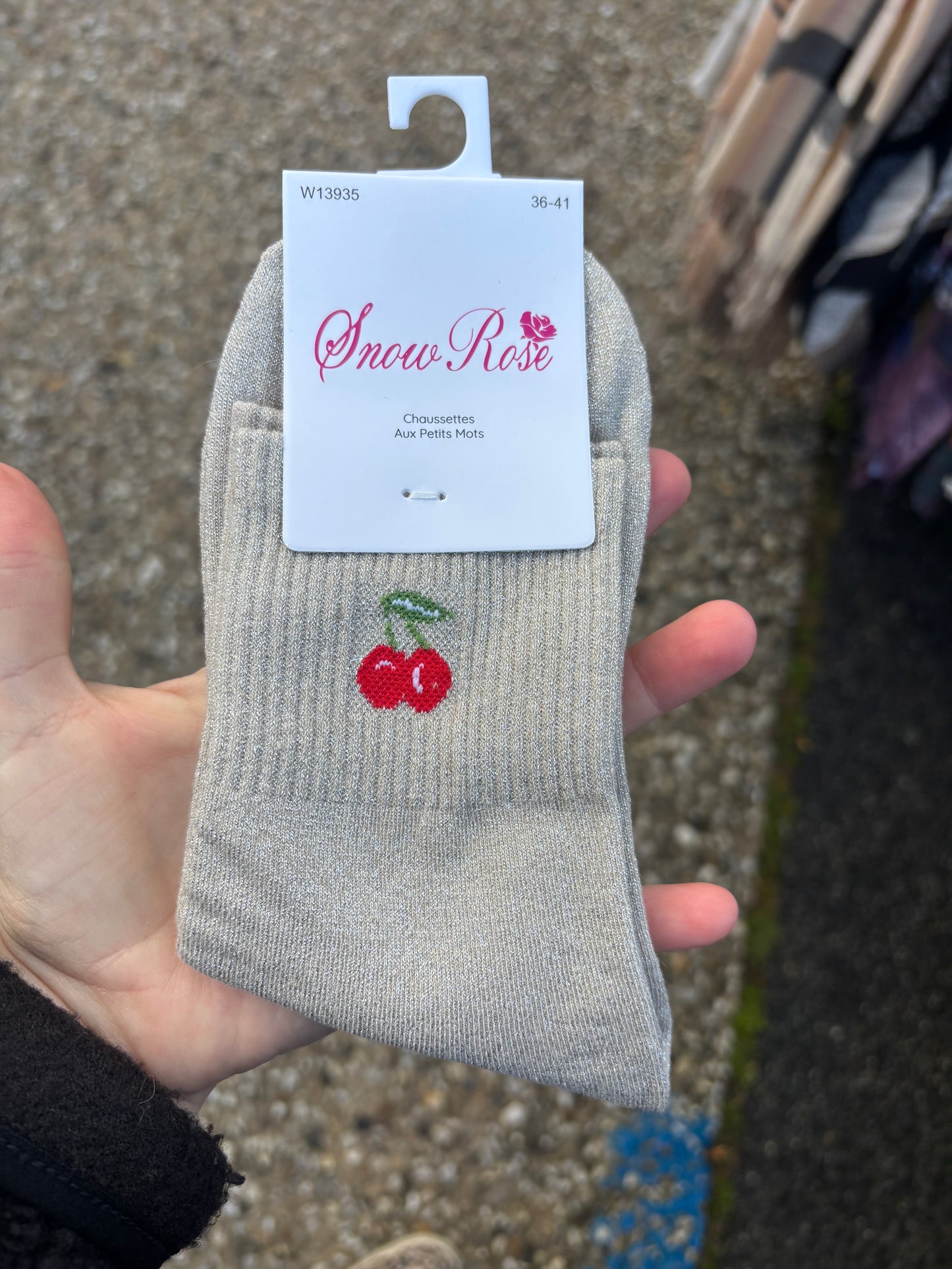 Chaussettes paillettes 🍒