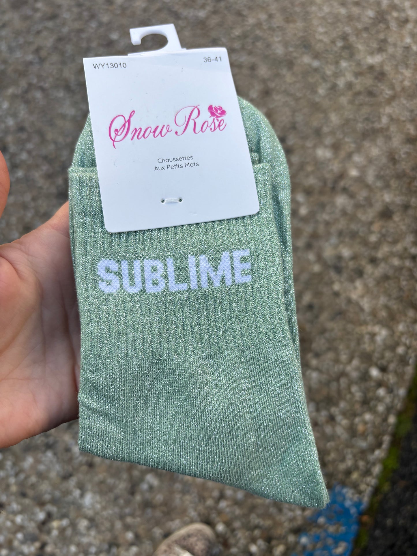 Chaussettes paillettes Sublime
