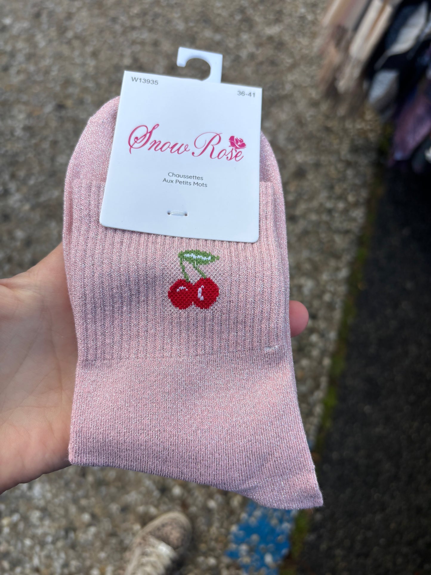 Chaussettes paillettes 🍒