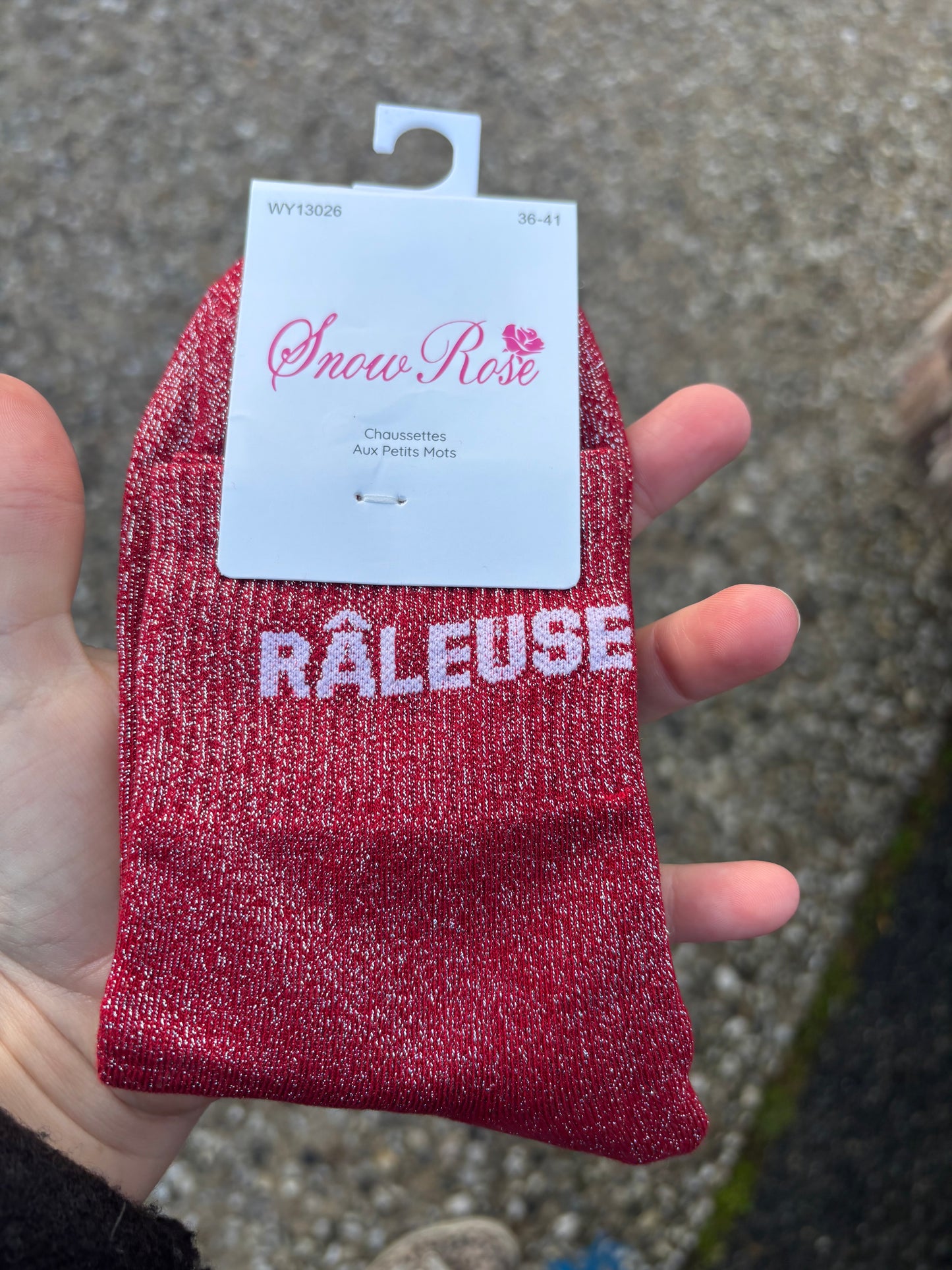 Chaussettes paillettes Râleuse