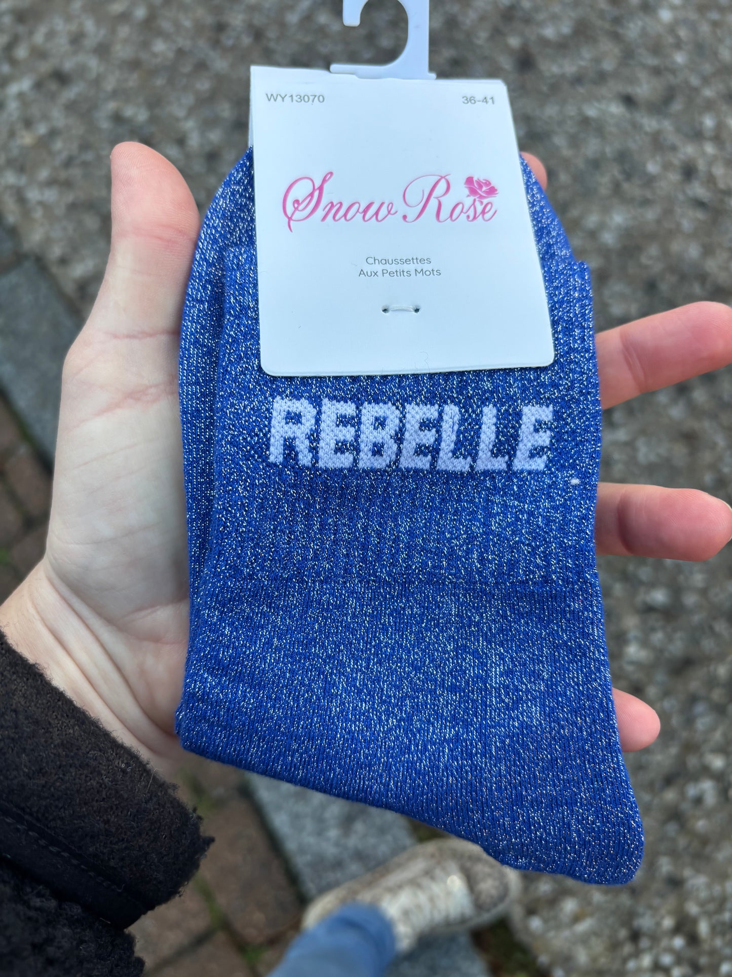 Chaussettes paillettes Rebelle