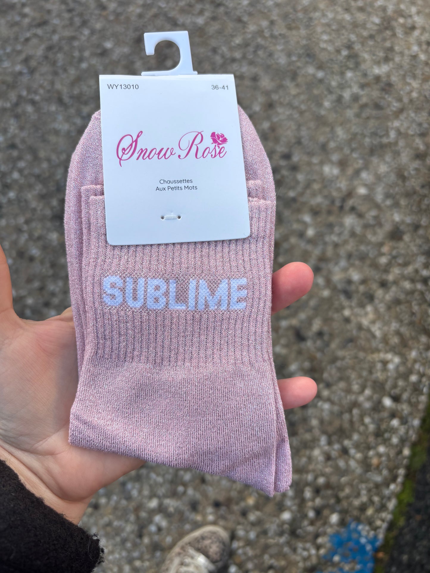 Chaussettes paillettes Sublime