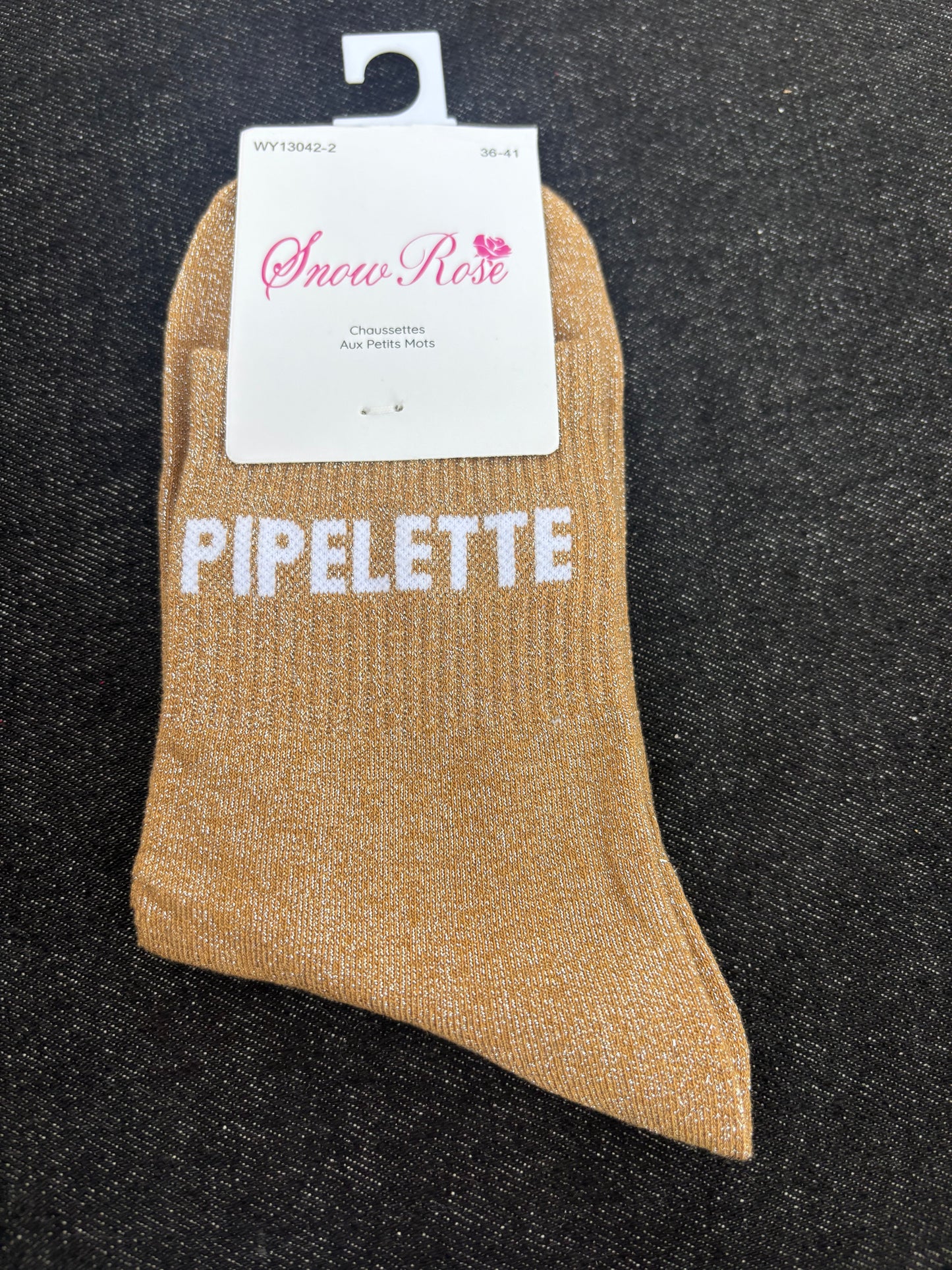 Chaussettes paillettes Pipelette
