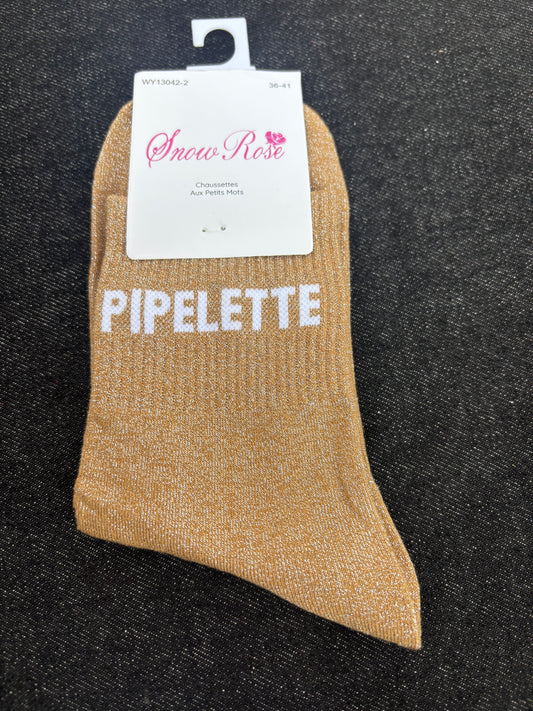 Chaussettes paillettes Pipelette