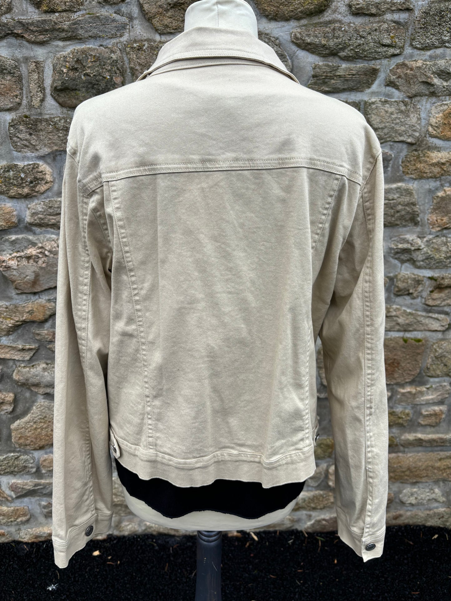 Veste en jeans beige