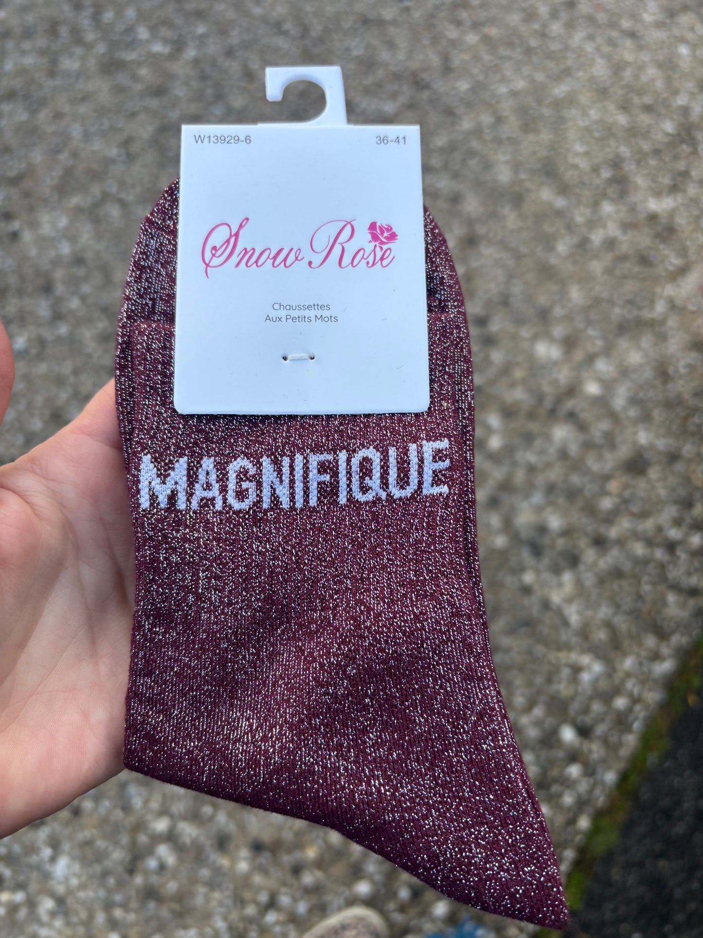 Chaussettes paillettes Magnifique