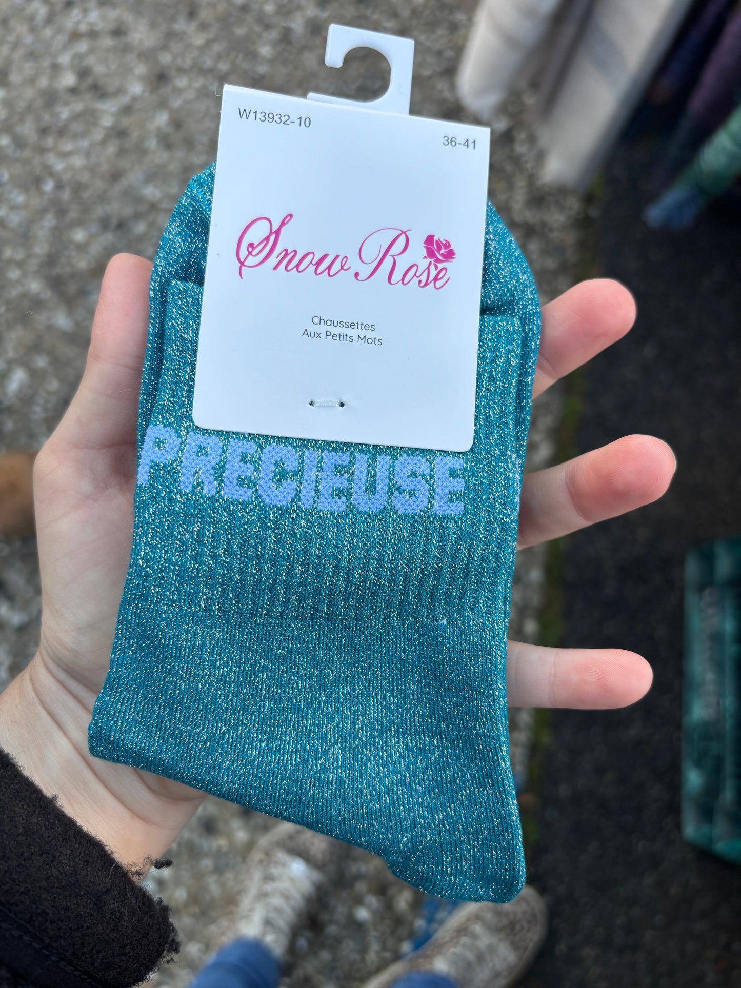 Chaussettes paillettes Précieuse