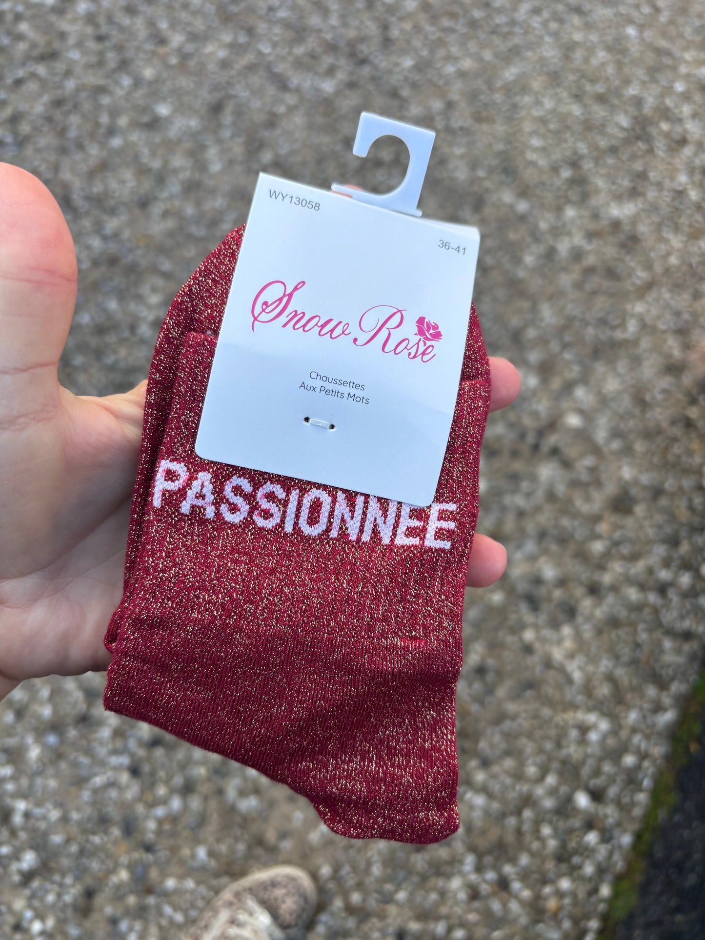 Chaussettes paillettes Passionnée