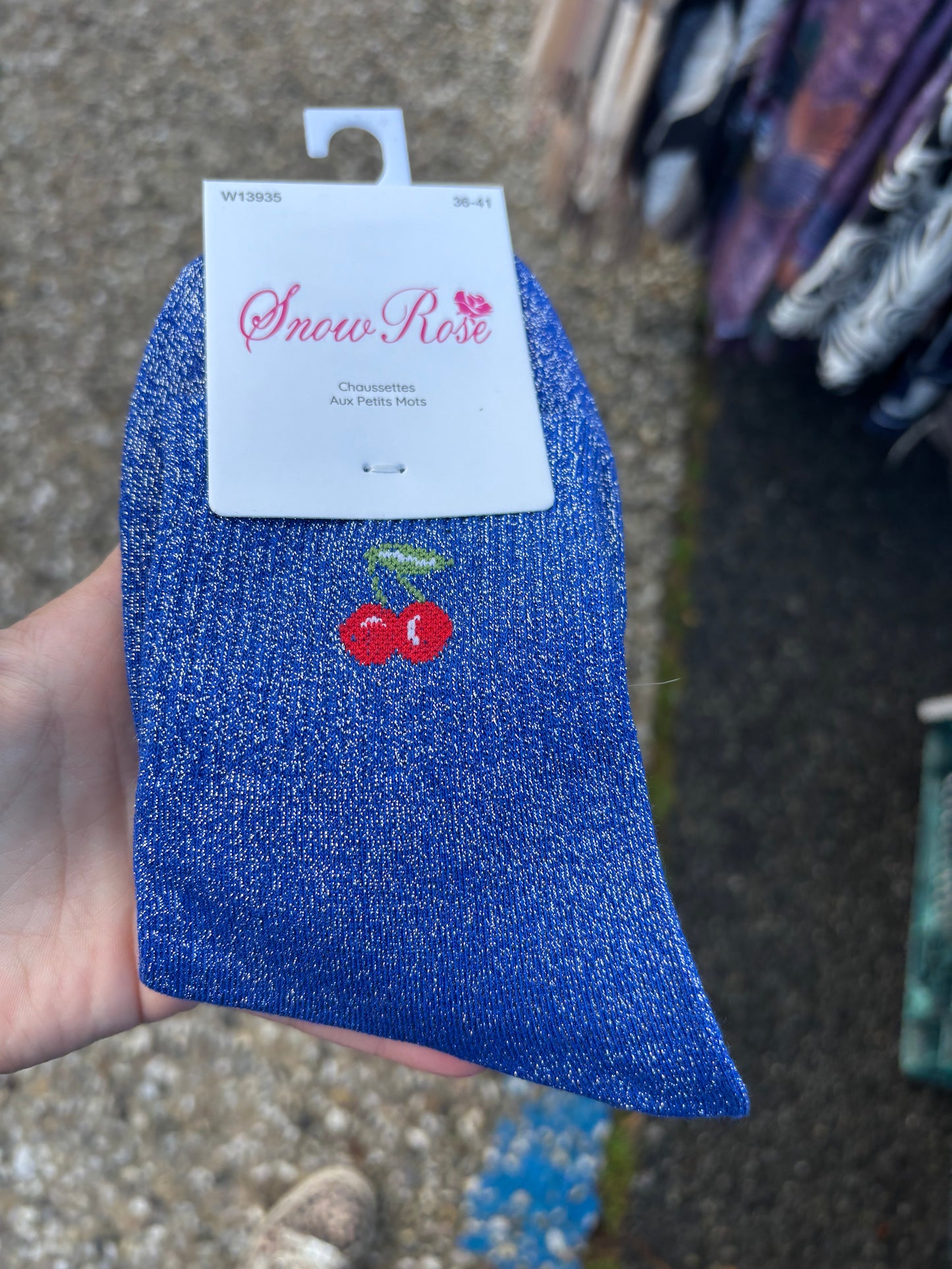 Chaussettes paillettes 🍒