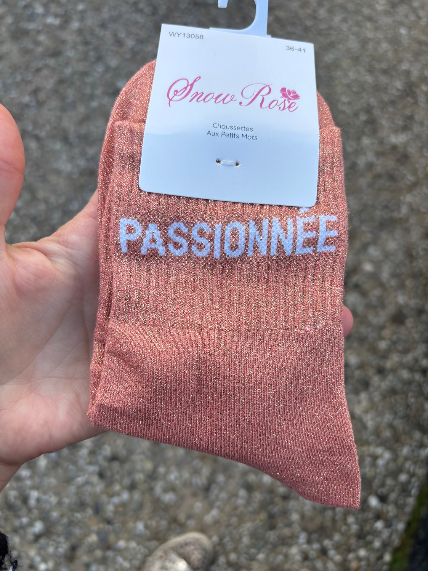 Chaussettes paillettes Passionnée