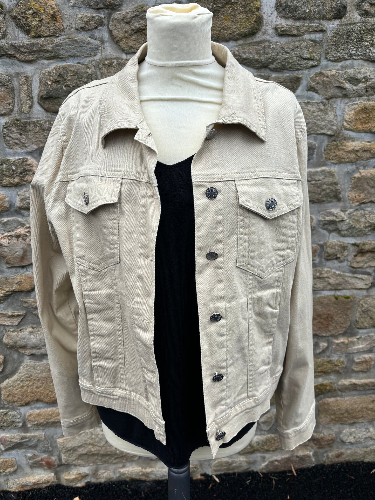 Veste en jeans beige