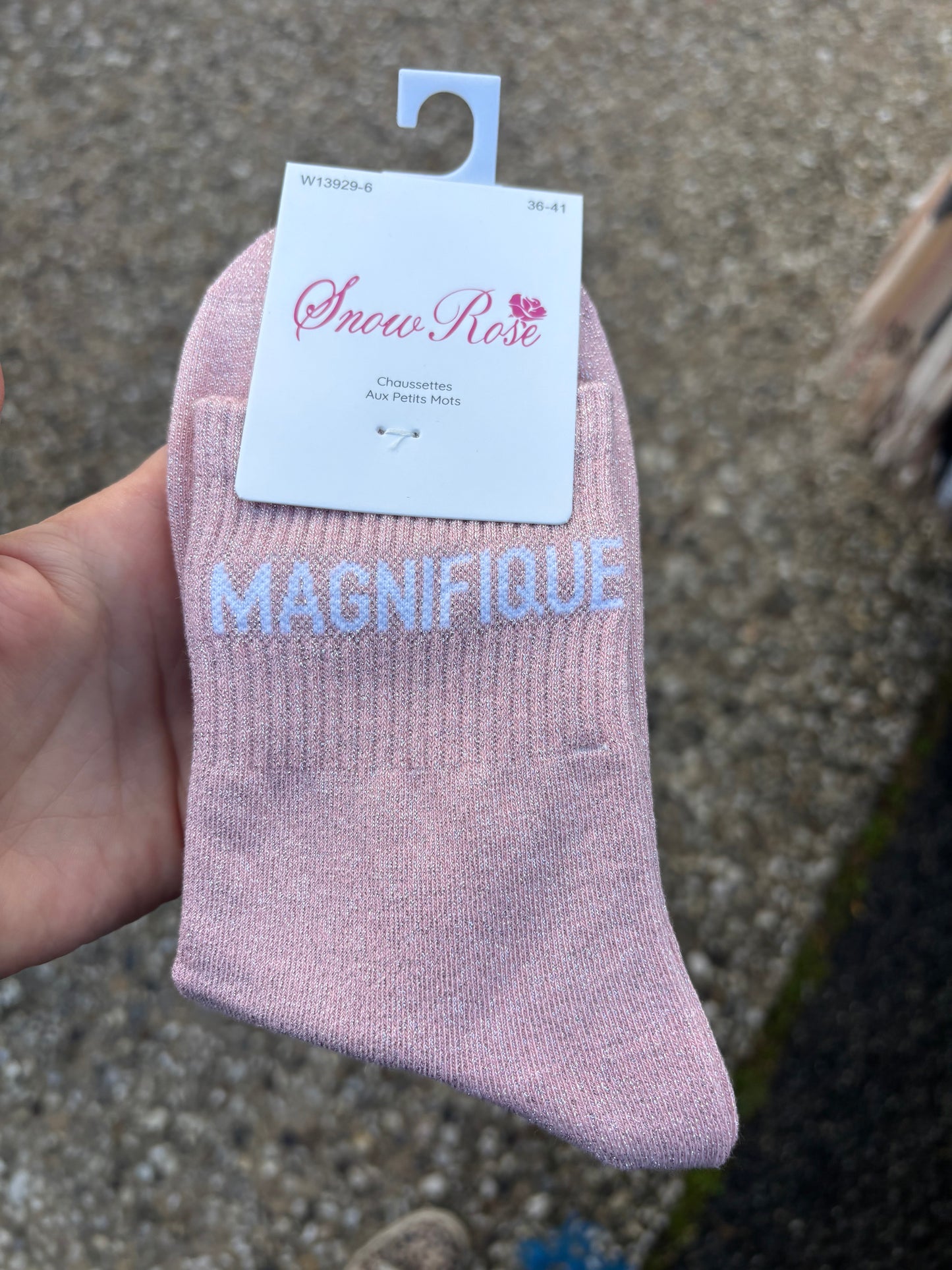 Chaussettes paillettes Magnifique