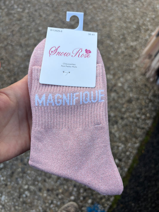 Chaussettes paillettes Magnifique