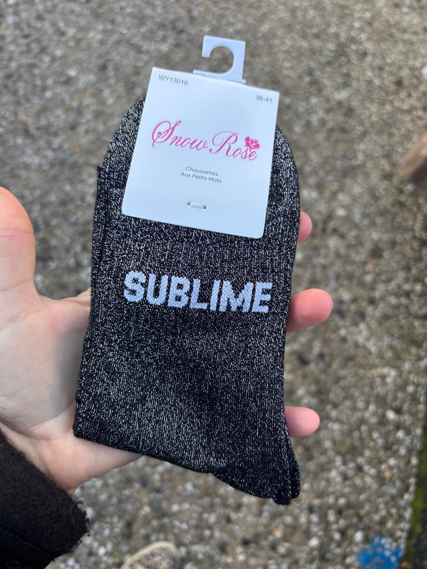 Chaussettes paillettes Sublime