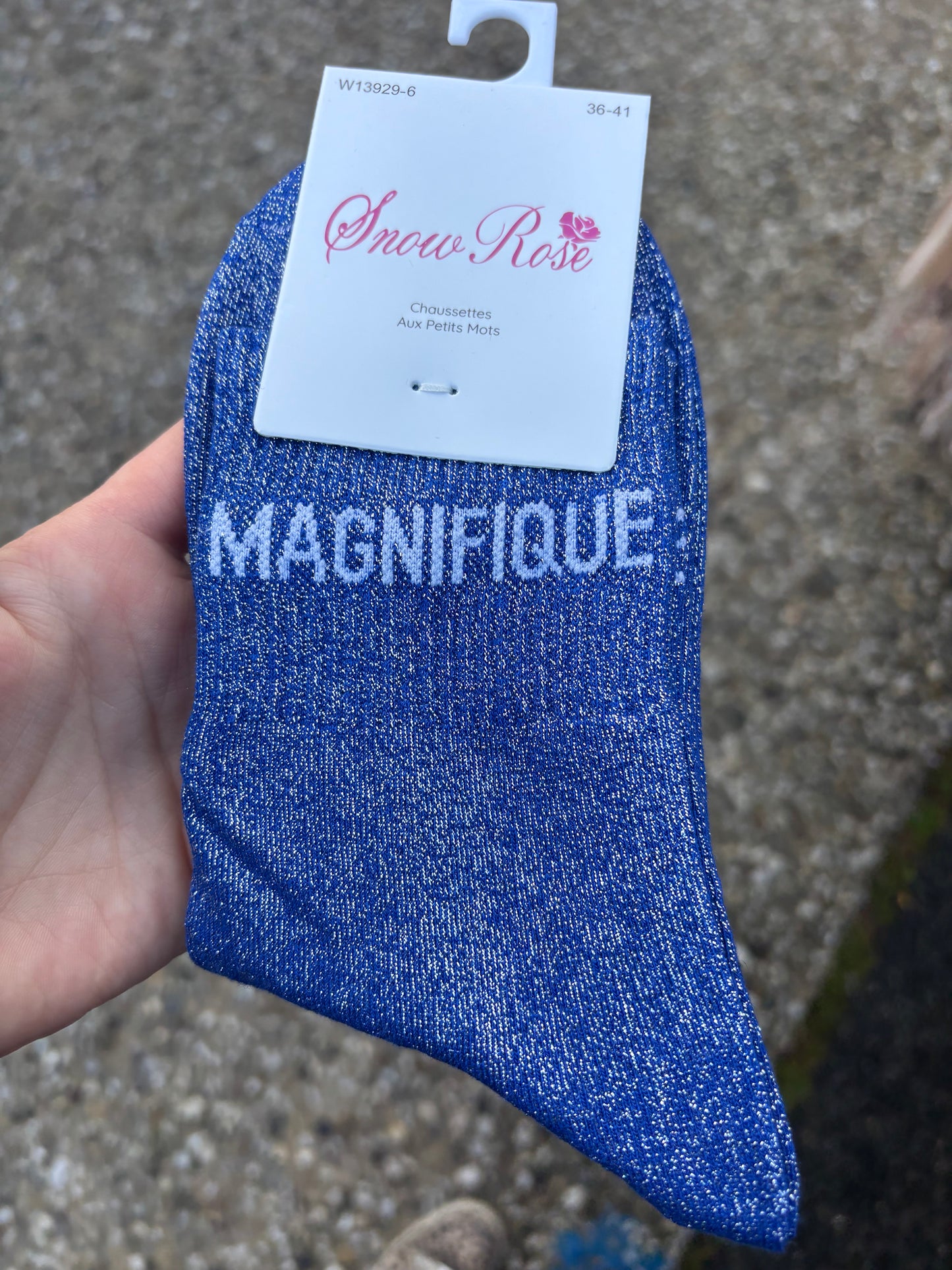 Chaussettes paillettes Magnifique