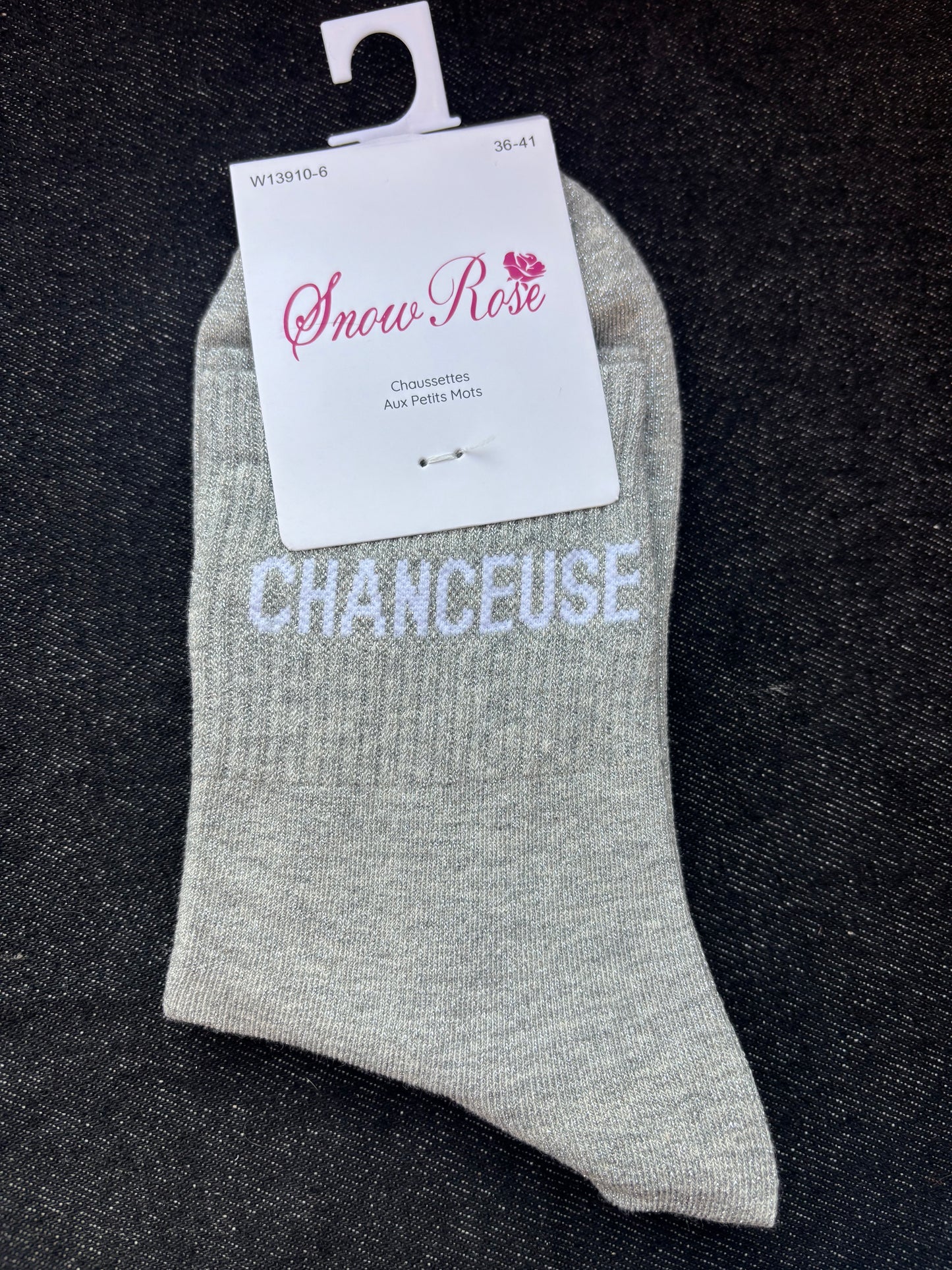 Chaussettes paillettes Chanceuse