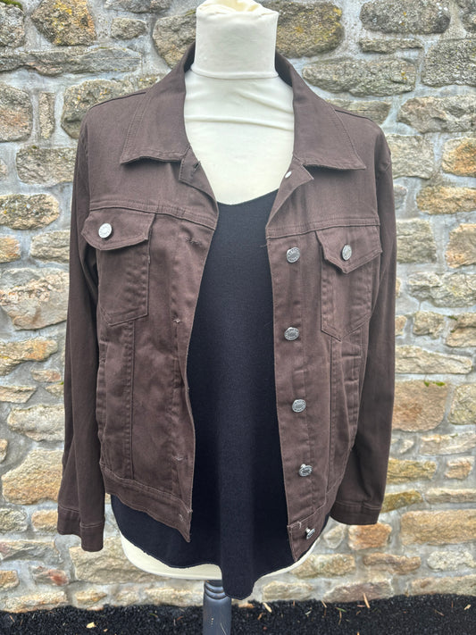 Veste en jeans chocolat